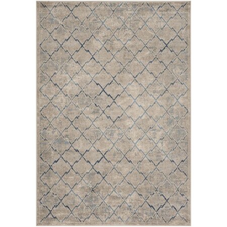 Safavieh 10 x 13 ft. Brentwood Power Loomed Rectangle Area Rug Light Grey & Blue BNT809G-10